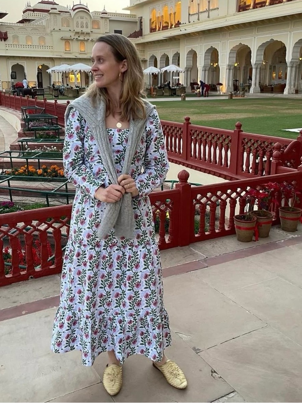 SZ Blockprints Isabel Floral Dress